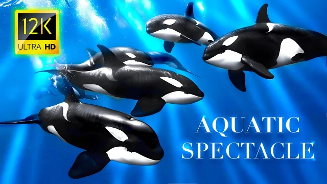 AQUATIC SPECTACLE Ocean Animals & Sea Creatures 8K VIDEO ULTRA HD main poster