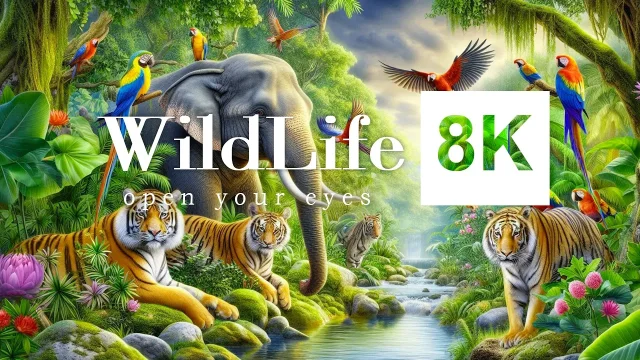 Tropical Forest Animals   Life Of Wildlife in Rain forest   8K ULTRA-HD With Animals & Jungle Sounds main poster