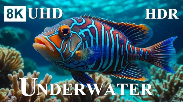 UNDERWATER WONDERS 8K HDR – Sea Creatures in 8K main poster