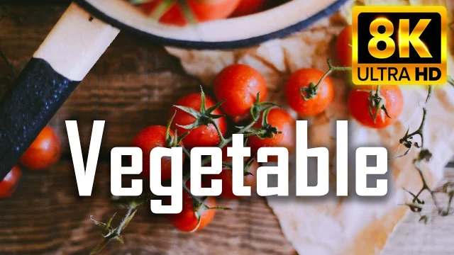 Vegetable In 8K Ultra HD  Beautiful video in Supermarket and 8K Screen main poster