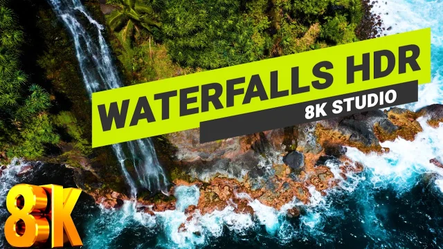 Relaxing music and naturel Waterfalls Hdr Videos 60 Fps main poster